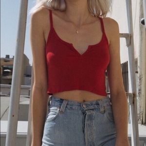 Brandy Melville WHITE tank top